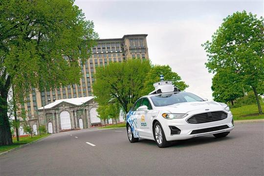 福特第三代自动驾驶 测试车辆进行路试